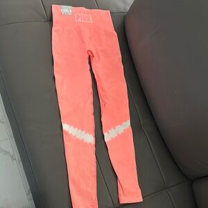 Coral Pink Kids Leggings by PINK Victoria's Secret